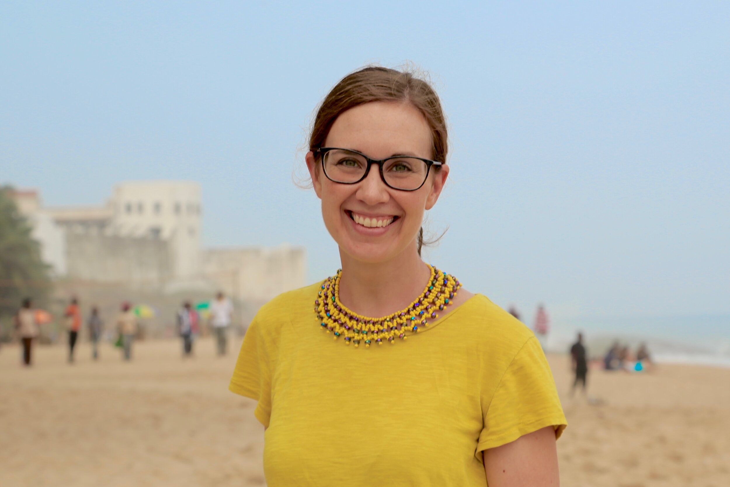 Emily in Cape Coast, Ghana. Photograph by John Schaidler.